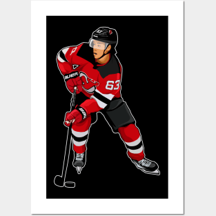 Jesper Bratt #63 Play The Puck Posters and Art